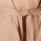 Халат вафельный женский удлинённый Экономь и Я размер 42-44, цвет бежевый, 100% хлопок, 200г/м2 - Фото 7