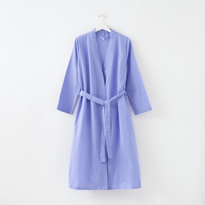 Халат вафельный женский удлинённый «Экономь и Я», размер 42-44, 100% хлопок, 200 г/м², сиреневый