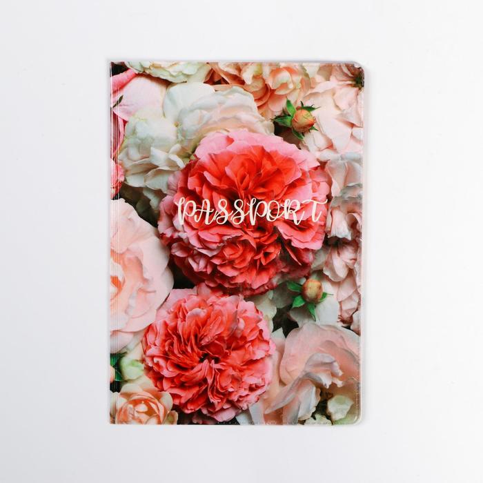 Обложка для паспорта "Нежные цветы" (1 шт) - фото 1907164921