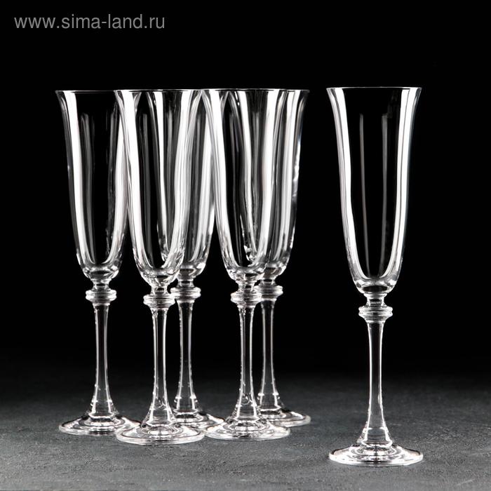 Набор бокалов для шампанского Asio, 190 мл, 6 шт - Фото 1