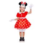 Карнавальный костюм «Минни Маус», платье, шапка, панталоны, р. 26, рост 104 см - фото 9121531