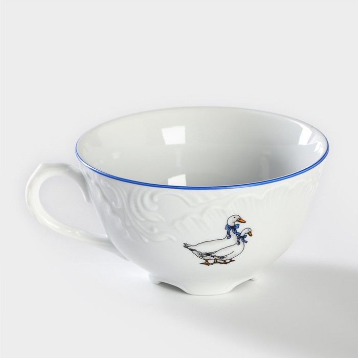 Чашка кофейная «Рококо. Гуси», 220 мл, фарфор - фото 1890996392