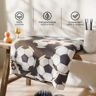 Полотенце махровое «Этель. Футбол», 70×130 см, хлопок 100%, белое/серое - Фото 2