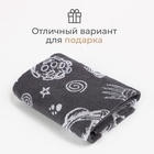 Полотенце махровое «Этель» Cosmotime, 70×130 см, хлопок 100%, серое - Фото 4