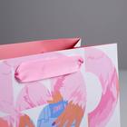 Пакет подарочный ламинированный квадратный, упаковка, «Love», 22 х 22 х 11 см - Фото 4