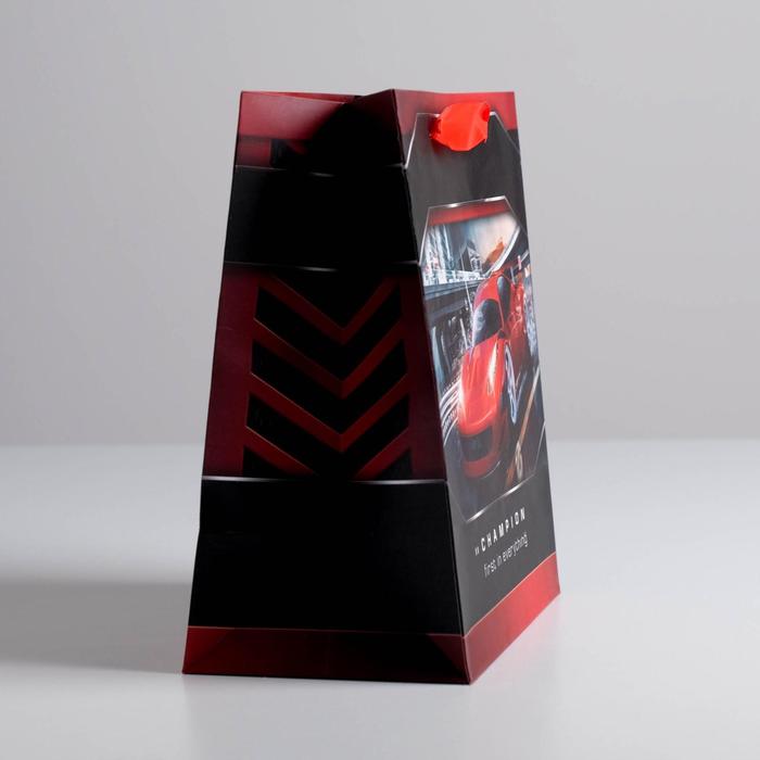 Пакет ламинированный квадратный «Champion», 22 × 22 × 11 см 5226238