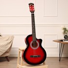 Гитара акустическая Music Life QD-H38Q-JP красная, 6-ти струнная, 97 см - фото 321009797