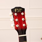 Гитара акустическая Music Life QD-H38Q-JP красная, 6-ти струнная, 97 см - Фото 2