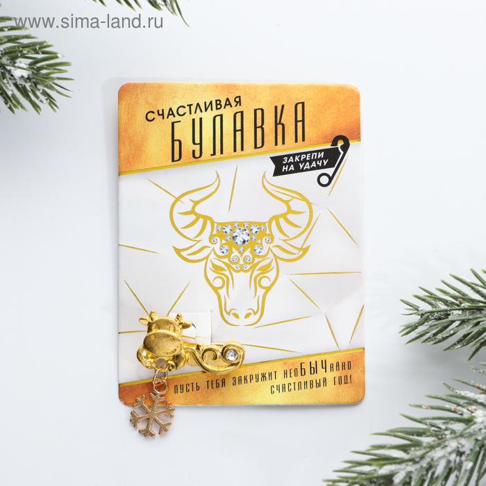 Новогодняя булавка «Счастливая булавка», 6 х 8 см - Фото 1