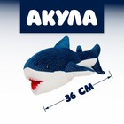 Мягкая игрушка «Акула», 36 см, БЛОХЭЙ, цвета МИКС - фото 110683121