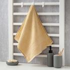 Полотенце махровое Этель «Уют» 35х75 см, цвет бежевый 100% хлопок, 600 гр/м2 - Фото 1