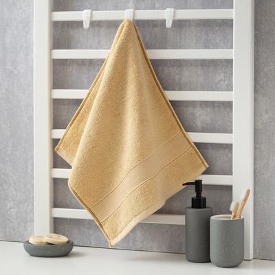 Полотенце махровое Этель «Уют» 35х75 см, цвет бежевый 100% хлопок, 600 гр/м2