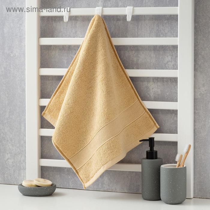 Полотенце махровое Этель «Уют» 35х75 см, цвет бежевый 100% хлопок, 600 гр/м2 - Фото 1