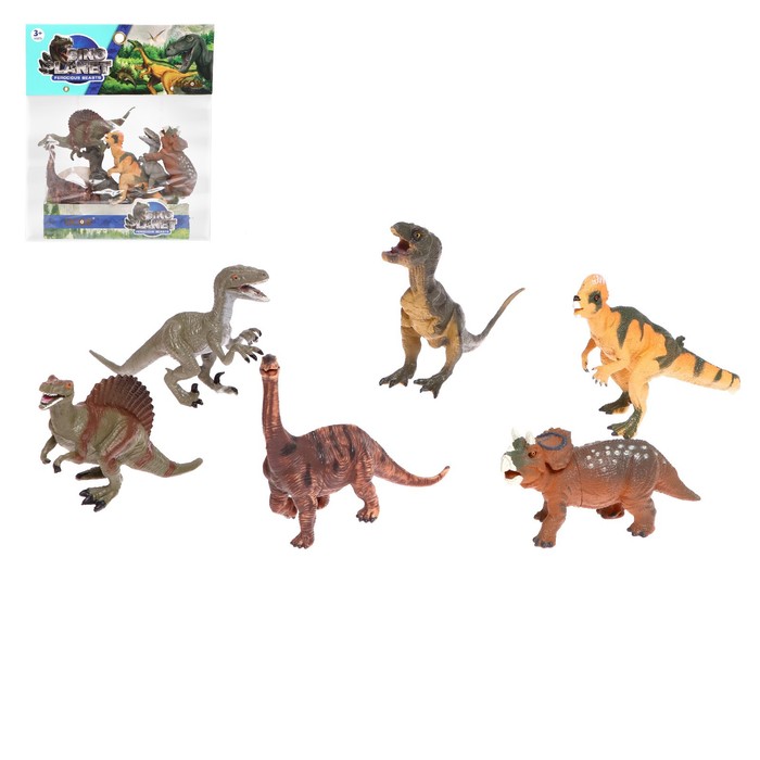 Набор динозавров «Юрский период», 6 фигурок - Фото 1