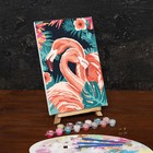 Картина по номерам на холсте с подрамником «Фламинго», 30х20 см - фото 6358075