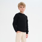 Джемпер детский MINAKU: Casual Collection KIDS, чёрный, рост 128 см - Фото 3