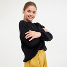 Джемпер детский MINAKU: Casual Collection KIDS, чёрный, рост 146 см - Фото 2
