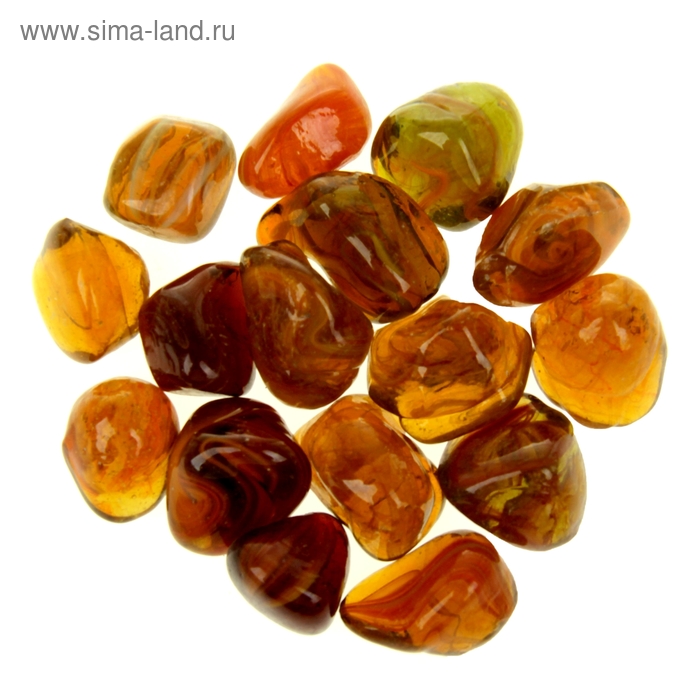 камень декор 250 гр янтарь - Фото 1