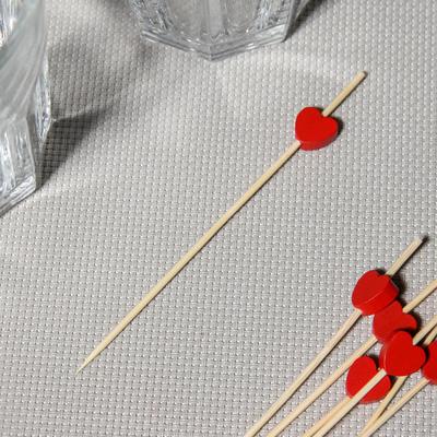 Шпажки Доляна «Пылкое сердце», h=12 см, набор 25 шт.