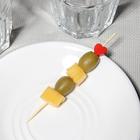 Шпажки Доляна «Пылкое сердце», h=12 см, набор 25 шт. - Фото 4