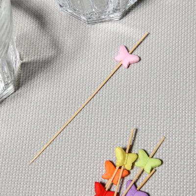 Шпажки Доляна «Бабочка многодневка», 12 см, набор 25 шт.