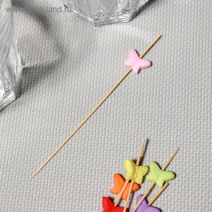 Шпажки Доляна «Бабочка многодневка», 12 см, набор 25 шт. - Фото 1