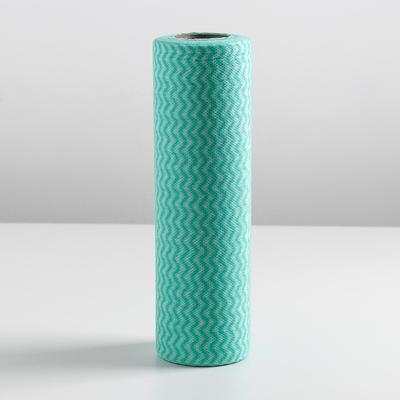 Салфетки для уборки перфорированные в рулоне Доляна, 23×30 см, вискоза, 30 шт, цвет МИКС