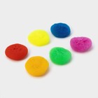 Губки для посуды Доляна «Бублик», 3 шт., пластик, 7×7×2.5 см, МИКС - Фото 3