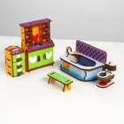 Мебель деревянная «Ванная», игровой набор - Фото 2