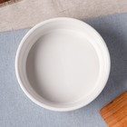 Форма для выпечки "Классика", белый цвет, 0.6 л, керамика - Фото 2