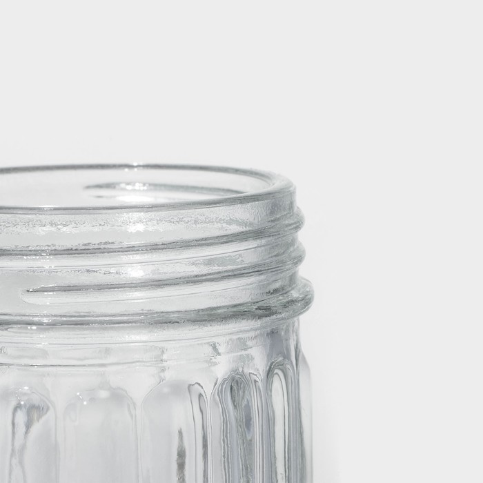 Сахарница стеклянная с дозатором Доляна «Перелив», 210 мл, 13,5×7 см - фото 1905322850