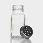 Набор для специй Доляна «Стандарт», 2 предмета: солонка, перечница 100 мл, стекло - Фото 3