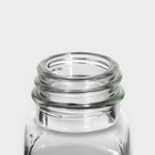 Набор для специй Доляна «Стиль», 2 предмета: солонка 50 мл, перечница 50 мл, h=7 см, стекло - Фото 4