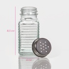 Набор для специй Доляна «Кафе», 2 предмета: солонка, перечница 100 мл, стекло - Фото 2