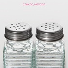 Набор для специй Доляна «Кафе», 2 предмета: солонка, перечница 100 мл, стекло - Фото 3