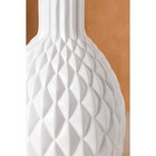 Ваза керамическая "Квин", настольная, белая, глянец, 26 см - Фото 4