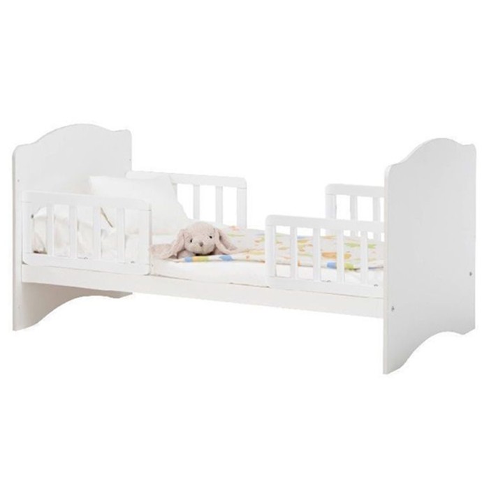 Кровать детская Классика, спальное место 1400х700, цвет белый - фото 1907165838