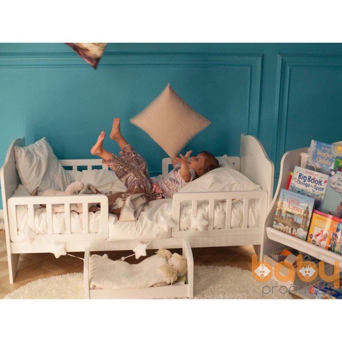 Кровать детская Классика, спальное место 1400х700, цвет белый - фото 1907165840