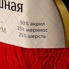 Пряжа "Воздушная" 25%меринос. шерсть, 25%шерсть, 50%акрил 370м/100гр (046 красный) - Фото 4