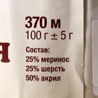 Пряжа "Воздушная" 25%меринос. шерсть, 25%шерсть, 50%акрил 370м/100гр (296 рыжик) - Фото 4