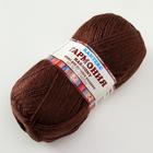 Пряжа "Гармония" 50% шерсть, 50% акрил 245м/100гр (063 шоколад) - фото 22456137