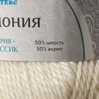 Пряжа "Гармония" 50% шерсть, 50% акрил 245м/100гр (001 суровый) - Фото 4