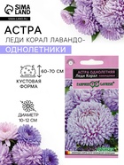 Семена цветов Астра «Леди Корал лавандовая», однолетняя, 0.05 г, «Гавриш» - Фото 1