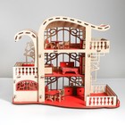 Сборная игрушка Домик «Усадьба Милана» красный с мебелью - фото 318425163