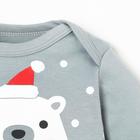 Боди детское «Крошка Я. Первый НГ», рост 80-86 см, серое - Фото 3