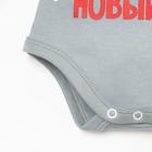 Боди детское «Крошка Я. Первый НГ», рост 80-86 см, серое - Фото 5