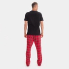 Пижама новогодняя мужская: футболка, брюки KAFTAN New year, чёрно-красная, размер 50 - Фото 3