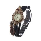 Часы наручные женские "Элиос", дискретный ход, ремешок 19.5 см, d-1.5 см, черные - Фото 3