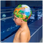 Шапочка для плавания детская ONLYTOP «Сафари», тканевая, обхват 46-52 см - фото 4599929