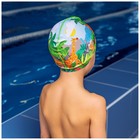 Шапочка для плавания детская ONLYTOP «Сафари», тканевая, обхват 46-52 см - фото 4599930